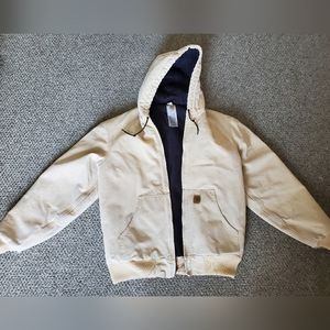 COPY - Sunbleached Carhartt Men's J130 WET Flannel-Lined Cotton Duck Canvas Wor…